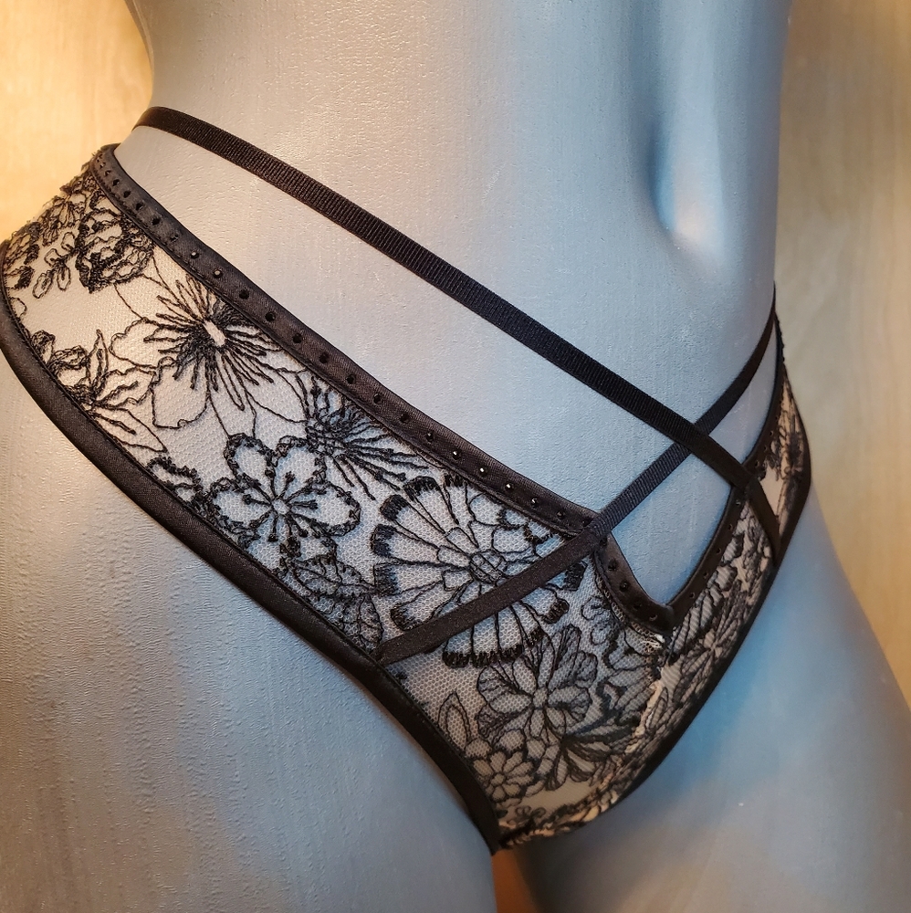 VS LUXE M Crossover Embroidered Cheeky Panty